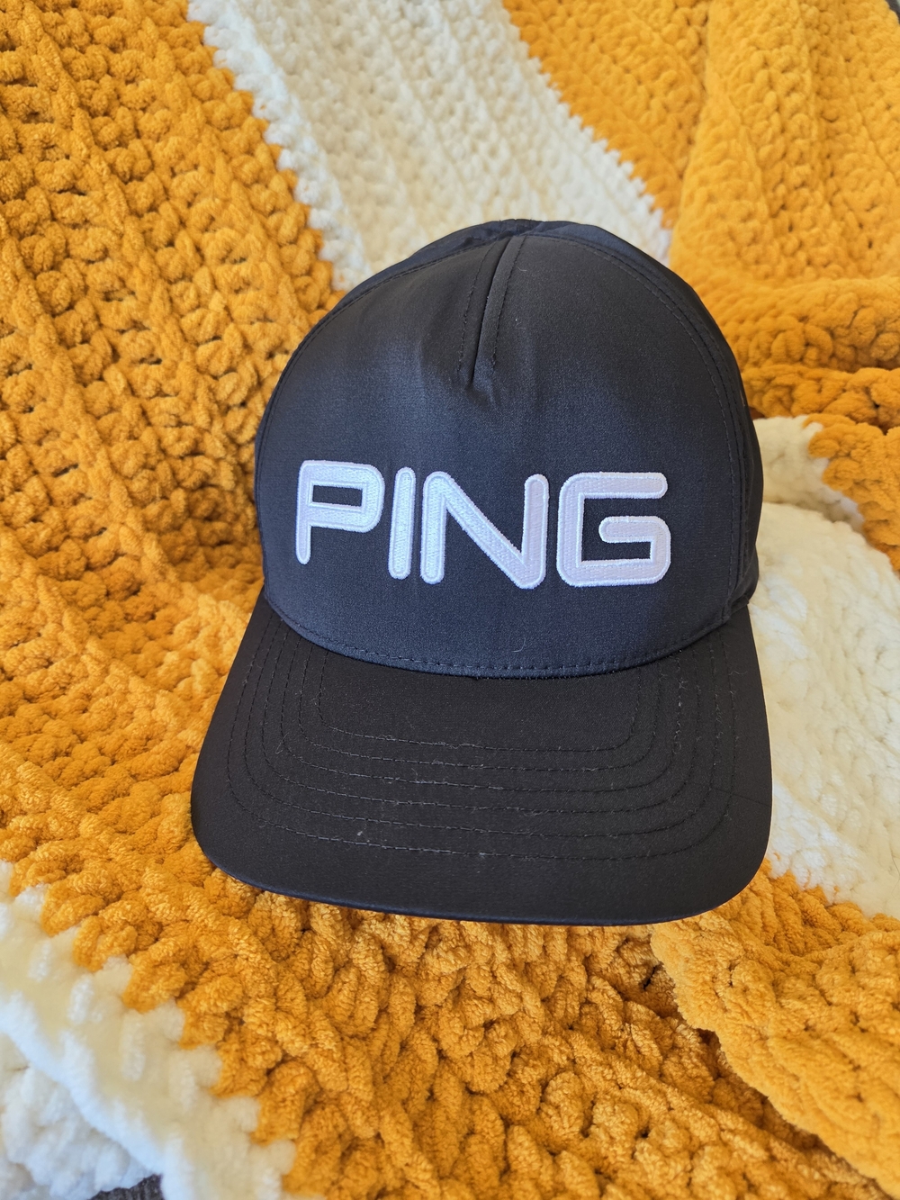 Ping Golf Hat Cap Size L/XL Flex Stretch Fitted Black White